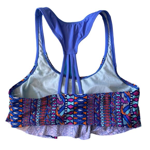 Hobie Girls' Flounce Bralette Bikini Top & Hipster Bottom Swimsuit Set Size - Picture 4 of 8